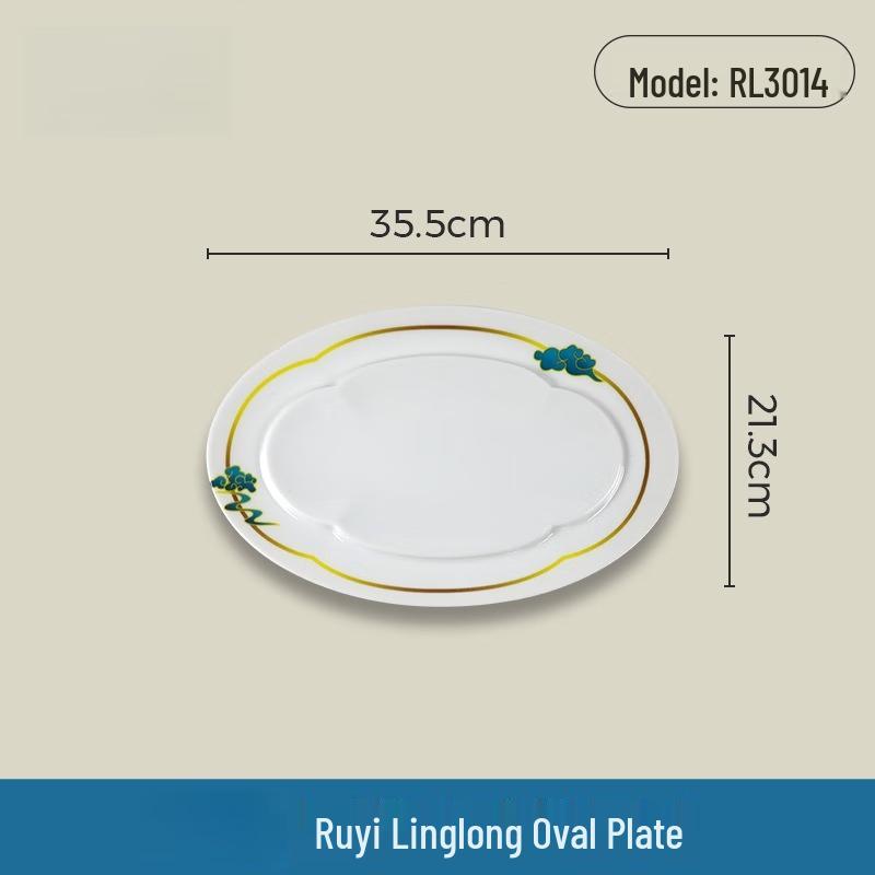 Wuhe Melamine Oval Serving Plate