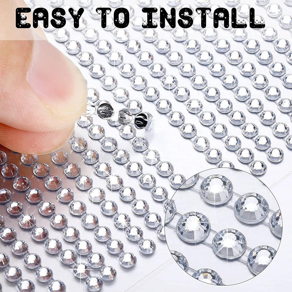 32x11cm Car DIY Decorative Crystal Diamond Stickers Decoration Accessories Stickers Auto Interior Cover