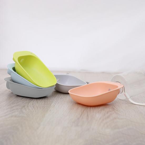 Bottle Cap Pet Water Dish Portable Dog Water Bowl Cat Water Feeder with Lanyard Fits Most Plastic Bottles for Hiking Outdoor Walking