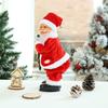 Santa Claus Climbing Chimney Electric Toy with Beads and Shaking Boot, Single/Double Ladder.