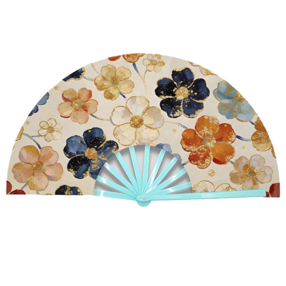 Handmade Portable Folding Fan Decorative Retro Handheld Fan Hanfu Accessories