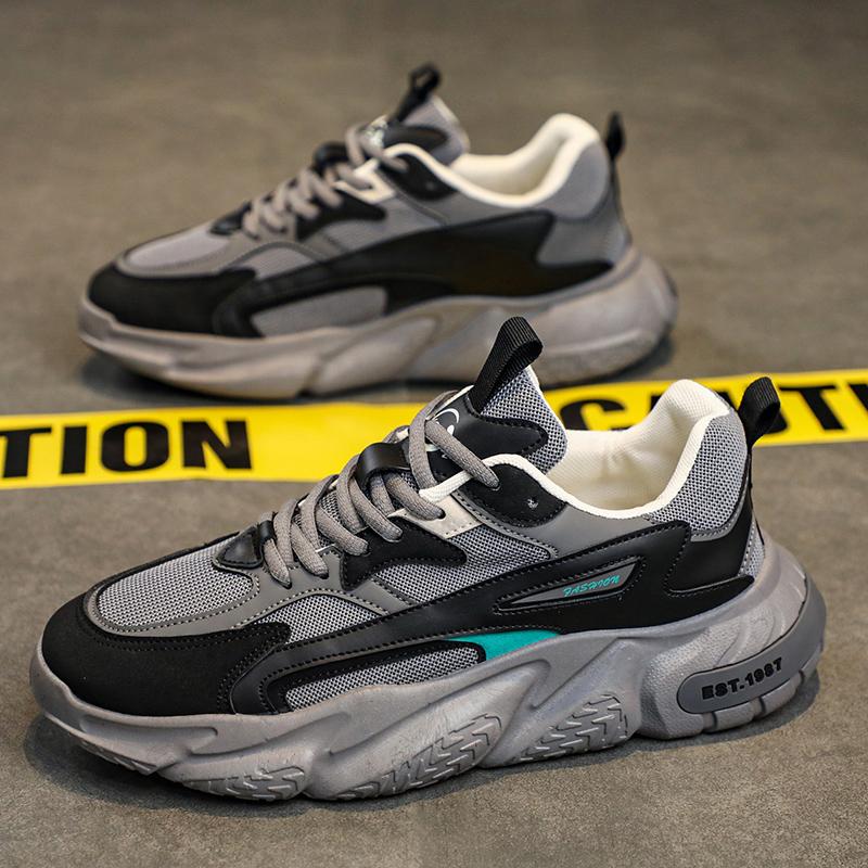 Fashion Men Sneakers Breathable Chunky Sneakers Men Casual Shoes Versatile Slip-ons Soft Dad Shoes Male Trendy