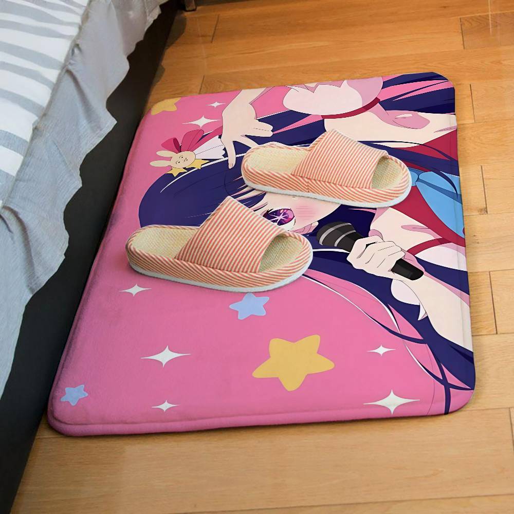 Cute A-OSHI NO-W KO Entry Door Floor Mat Festive Decorations Carpet Bathroom Anti-slip Mat Entrance Doormat