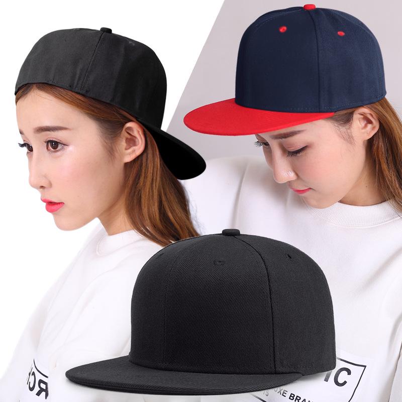 Hip Hop Cap mit flachem Schirm für Männer und Frauen - Schlicht Streetdance- und Bboy-Stil