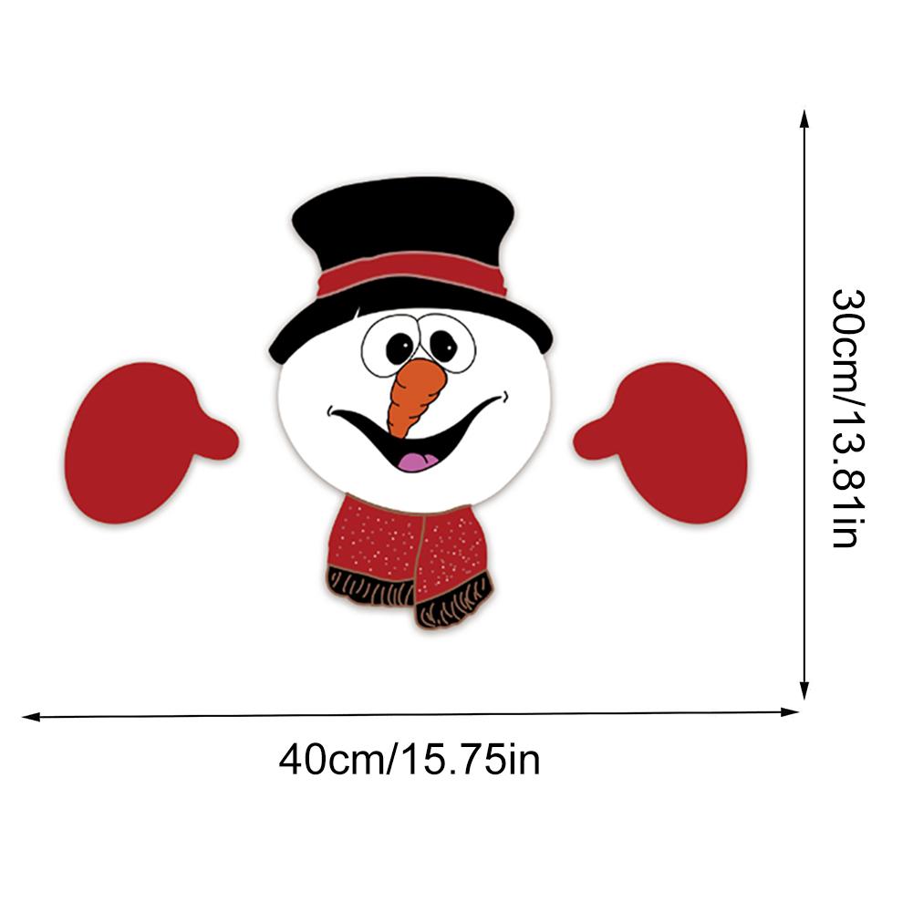 Christmas Fence Peeker Decoration Santa Snowman Dwarf Christmas Decoration Diy Chrisrmas Garden Yard Outdoor Art Sign Decoration