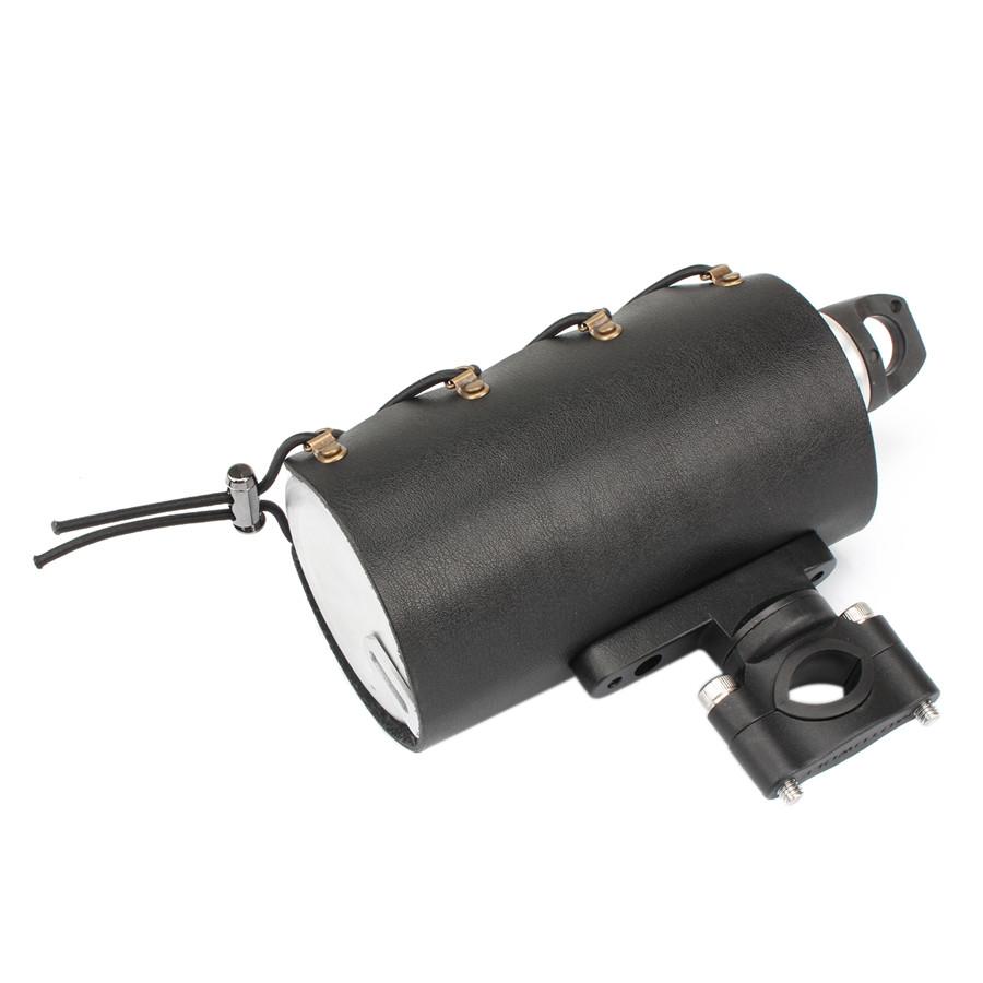 1 Pc Black Aluminum Alloy+PU Motorcycle Water Cup Bottle Bracket Handlebar Mount