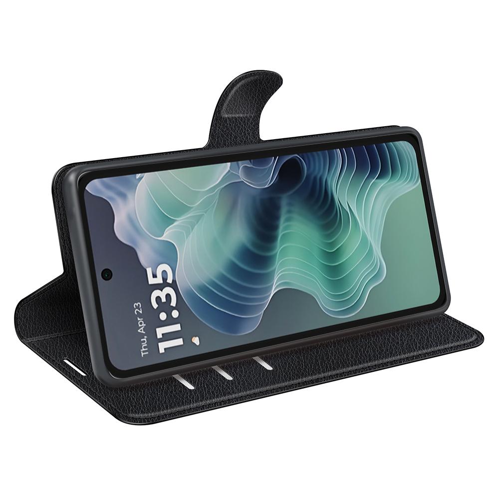 For Motorola Moto G35 5G Case Litchi Texture Shockproof Leather Wallet Phone Cover