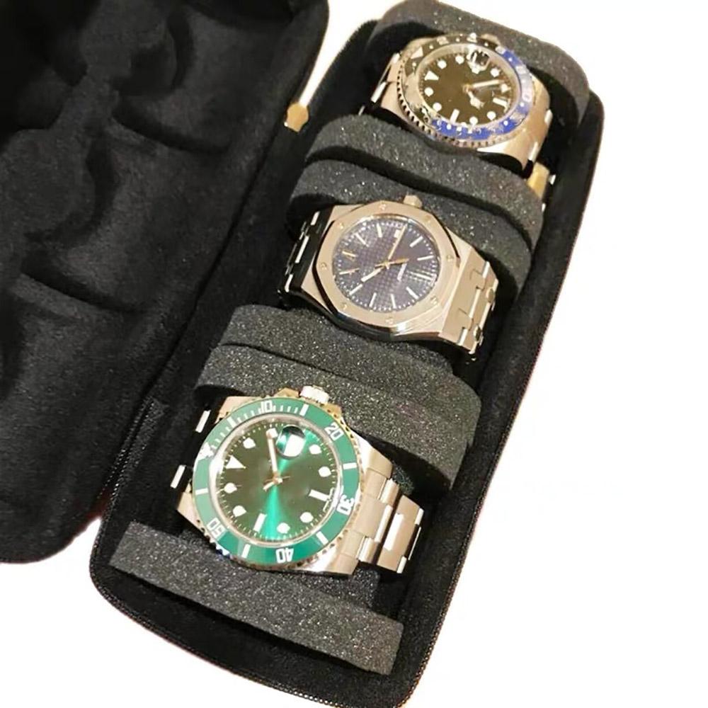 1x 3 Slot Watch Box Collector Travel Display Case Organizer Jewelry Storage Case