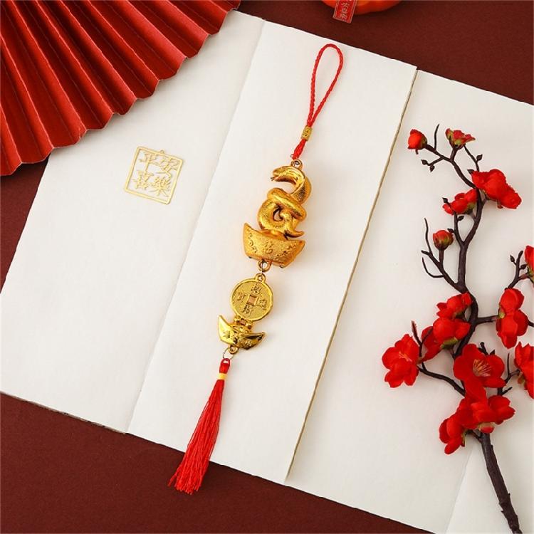 2025 Years of The Snake Pendant Snake Lucky Charm Decorative for Chinese New Years Prosperitys and Elegant Decoration