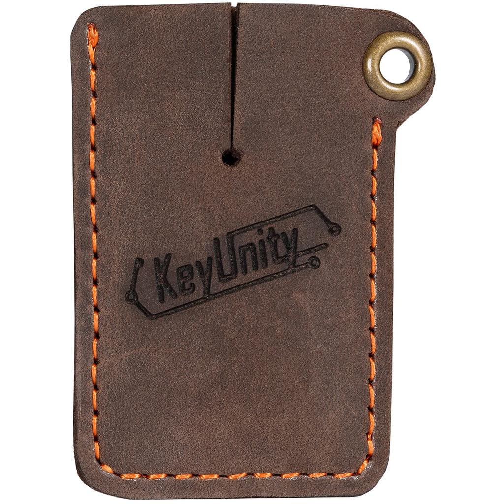 KeyUnity KA03 Leather Tool Convenient Genuine Leather Leather EDC Tool Genuine Fits Mini Mini Leather EDC Pocket Slip Bag, Storage, Packet, Mini-Sized