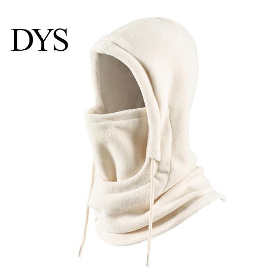 Thermal Gear for Autumn Winter Sports Balaclava Hat with Drawstring, Windproof Polar Fleece Hooded Scarf, Protection Motorbike Riding Breathable Face