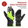 INBIKE Winter Cycling Gloves Full Finger Thermal Men's Bicycle Gloves Warm Cotton Waterproof Bike Gloves for Motorcycle Cycling