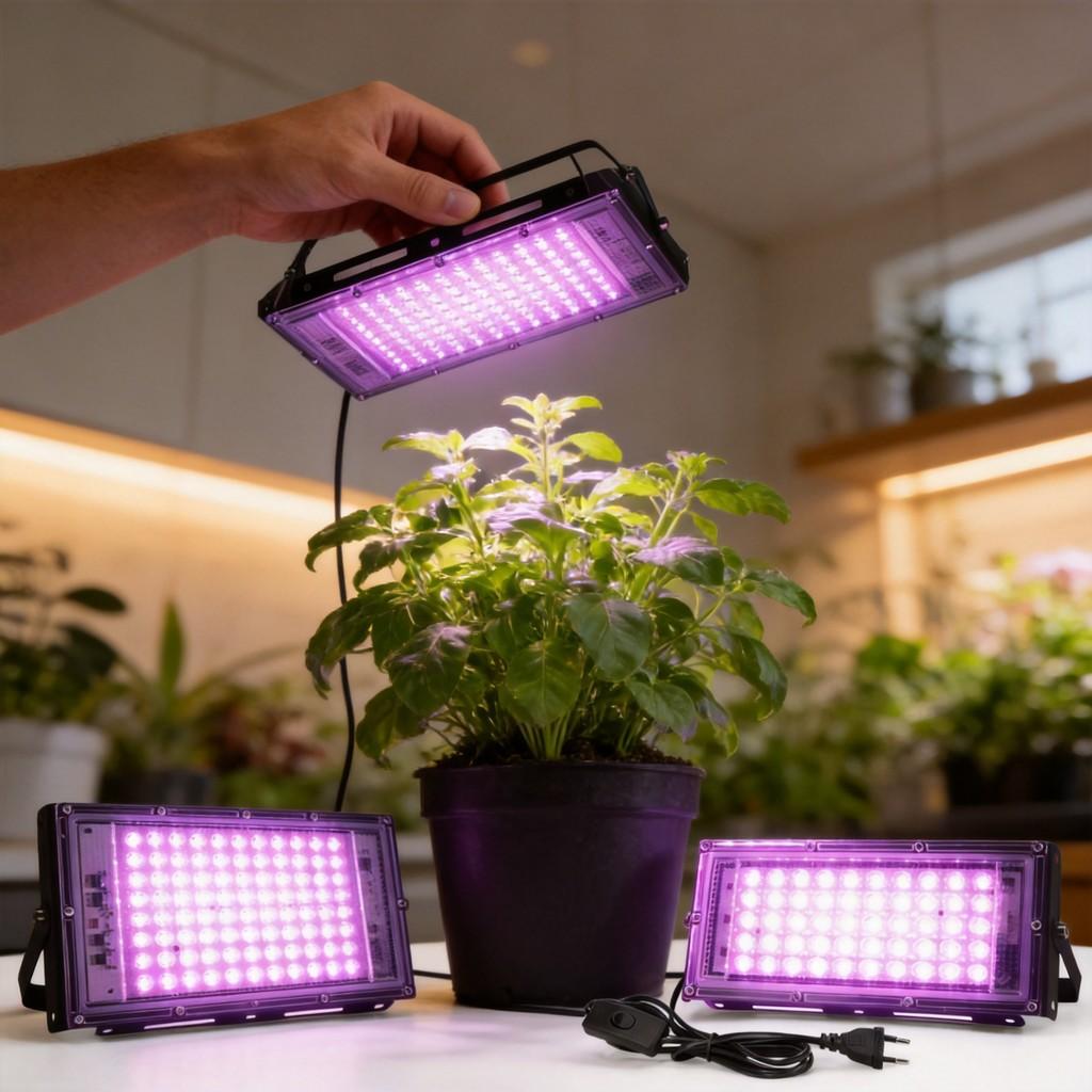 Full Spectrum Led Grow Light For Indoor Plants With High Efficiency And Waterproof Design