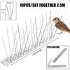 Outdoor Bird Spikes Repellent Against Pigeons Birds Repeller Rats Mouse Hooligans Crow For Garden Gardening Products Scare Away