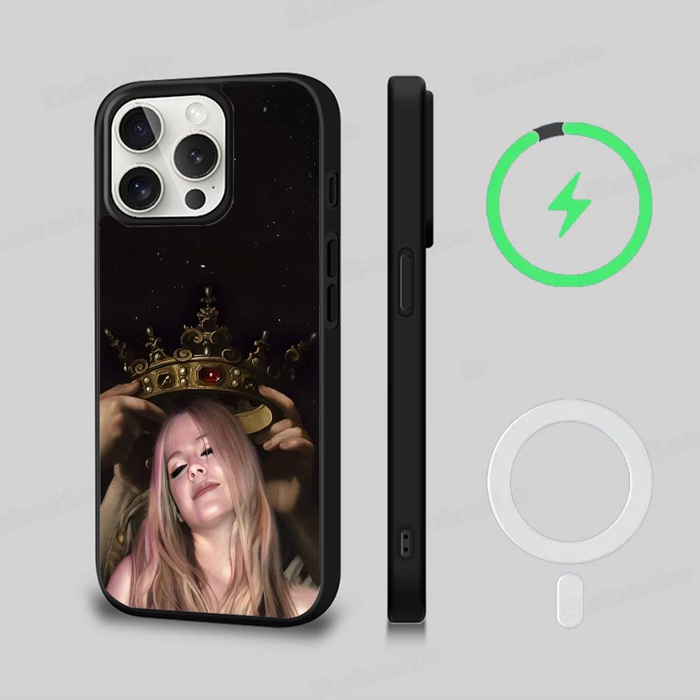 Avril Ramona Lavigne For Magsafe Magnetic Phone Case For IPhone 17 16 15 14 13 12 11 Plus Pro Max PC+TPU Cover