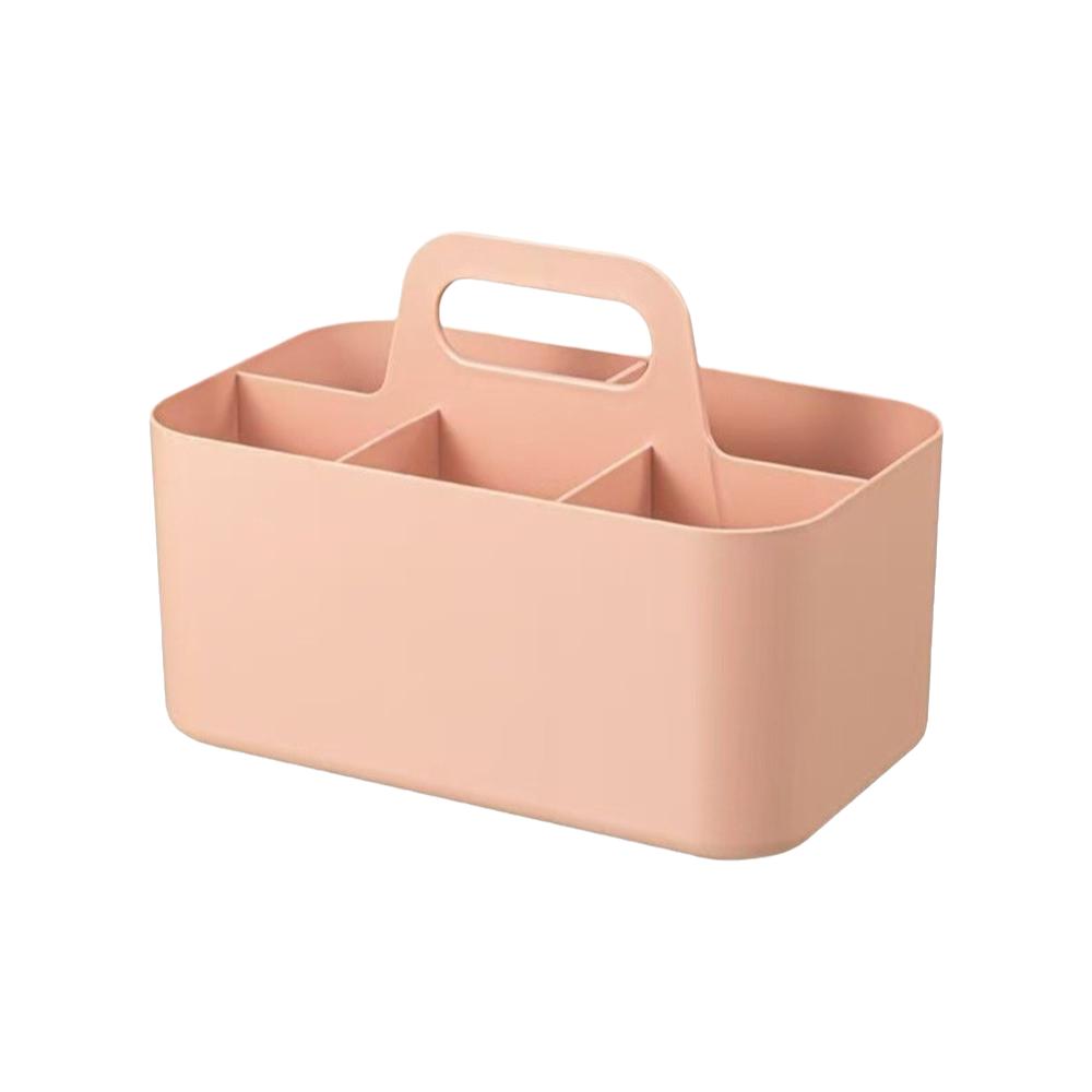 With Handle Pen Organizer Portable Desk Storage Basket Durable Marker Pen Storage Box  Office Use