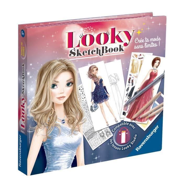 Looky Sketch Book Robes De Soirée - Ravensburger - Loisirs Créatifs - Dessins De Mode