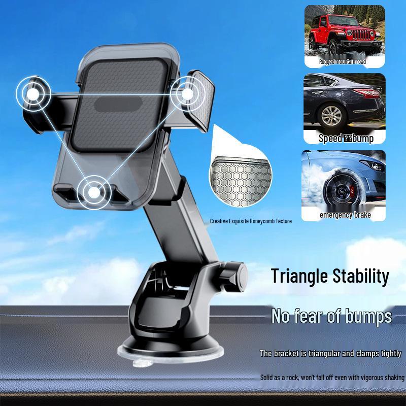 Retractable Suction Cup Car Dashboard Phone Holder
