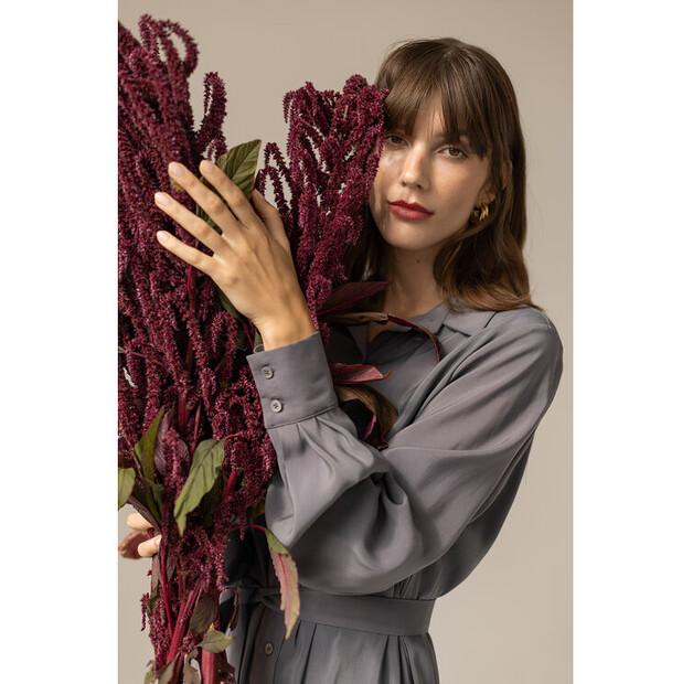 Entelier Shirt Midi Dress