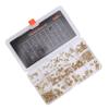 345PCS Set Threaded Inserts M2 M2.5 M3 M5 M6 Brass Female Thread Nuts Inserts with Box for 3D Printi