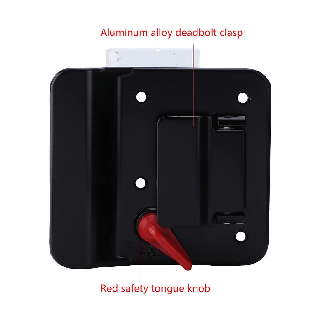 Qinlorgon Wohnmobil-Türschloss, Autotürschloss, Wohnmobil-Camper-Anhänger-Riegelriegel Auto-Türschloss für Yacht