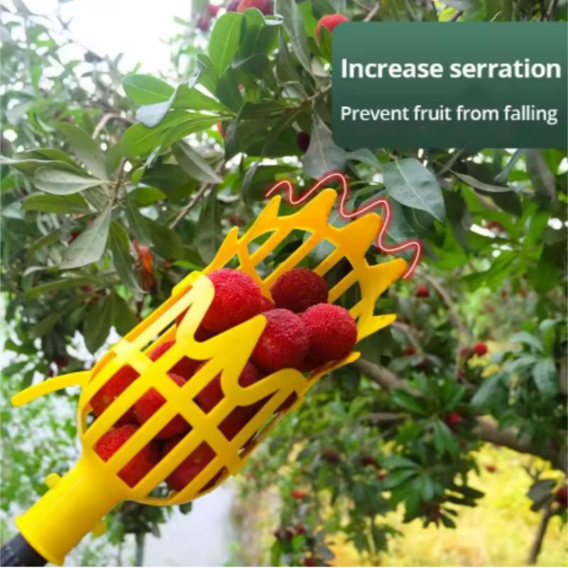Dispositivo di Raccolta per Orto e Giardino Utensili da Giardino Cesto Profondo Testa Raccoglifrutta Comodo Raccoglitore di Frutta Raccolta di Mele Pesche
