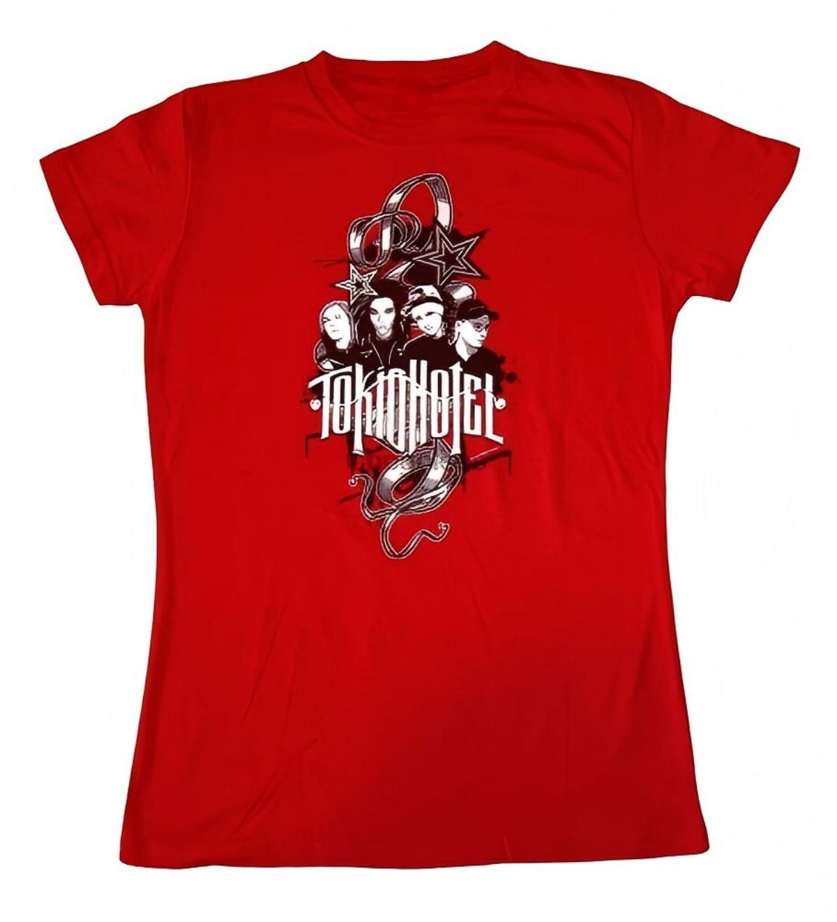 Tokio Hotel Portrait T-Shirt M красный