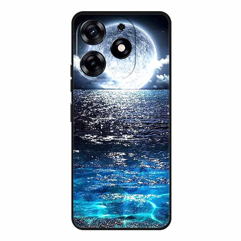 For Tecno Spark 20 Pro Case Wolf Soft Silicone TPU Back Cover Phone Cases For Tecno Spark20 Pro KJ6 Cute Animals Protector Funda