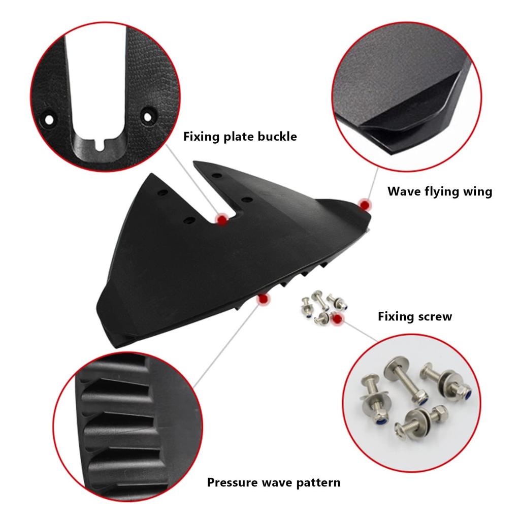 Akozon Marine Hydrofoil Stabilizer, Professional Fin Stabilizer for Family-Friendly 15-300hp Outboard Boats