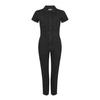 Good American Womens/Ladies Denim Adjustable Waist Short-Sleeved Jumpsuit