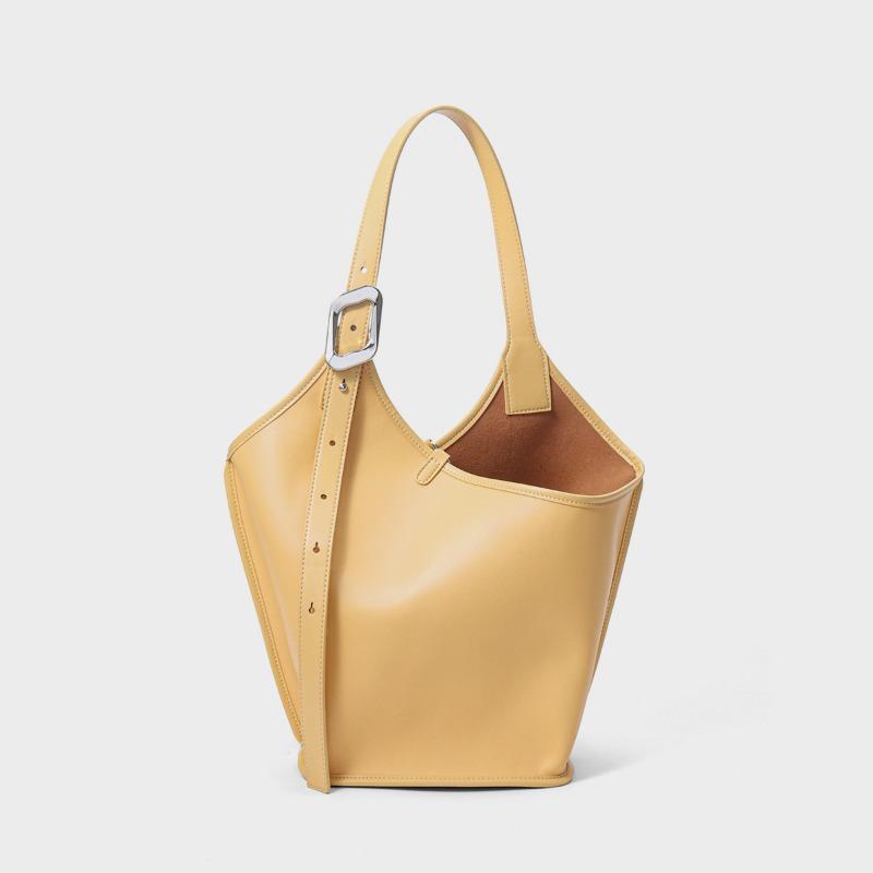 Carry A Genuine Leather Pillow Under The Armpits On One Shoulder Cowhide Crossbody Commuter Bag