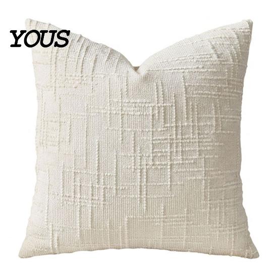 Smooth Zipper Pillow Cover Couch Throw Cover, Decorative Soft Cozy Chenille Case, Rustic Wrinkle-resistant Pillowcase Farmhouse Fall for Living
