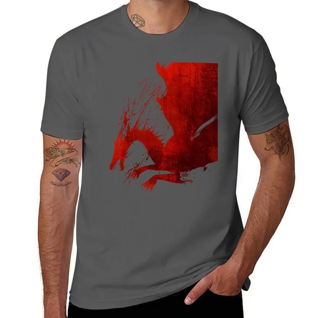 Dragon Age Origins Blood Dragon V2 TShirt Oversized Summer 2025 Aesthetic Clothing Outfits for Men 2025 New Model