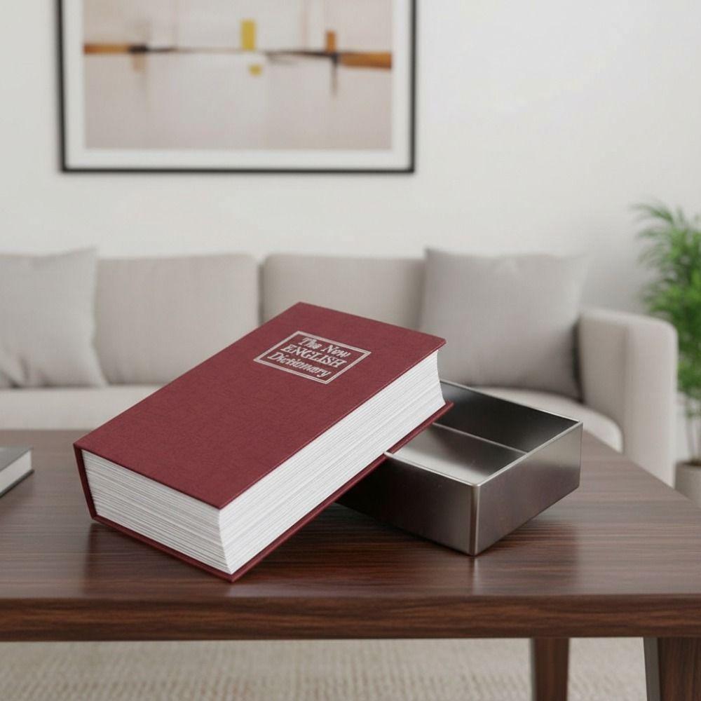 Metal Security Lock Dictionary Combination Lock Security Dictionary Box Book Safe  Home Security