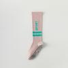 Women's Two Bar Collision Color Absorbs Sweat Breathable Deodorant Fast Dry Glue Non-slip Calf Socks