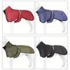 Thick Winter Dog Jacket for Large Dogs - Waterproof Windproof Reflective Coat with Adjustable Straps & Snap Buttons, 100% Polyester