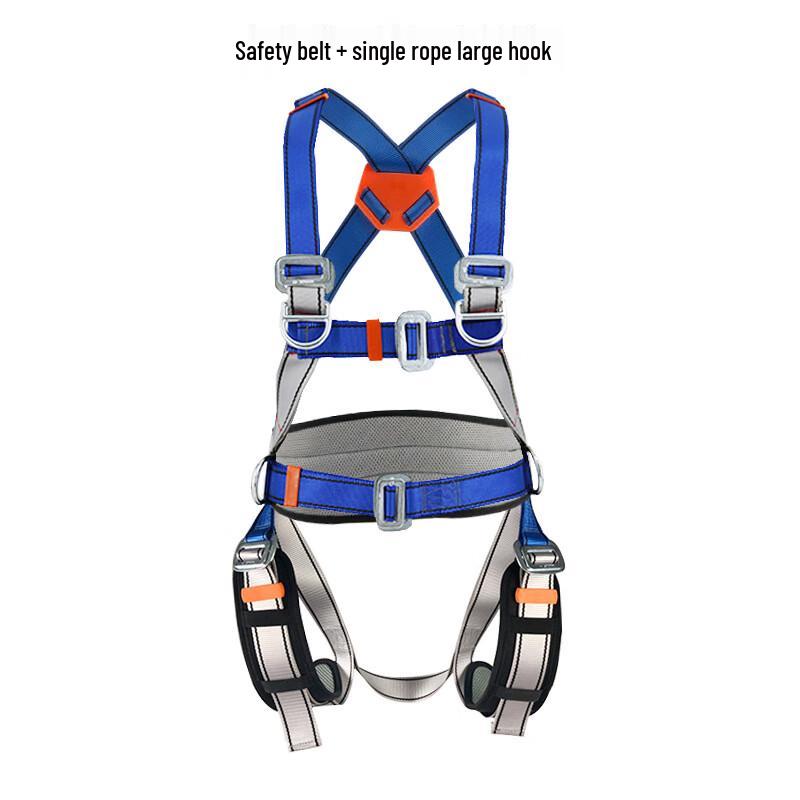 OLOMM 5-Point Full Body Safety Harness Kit One Size
