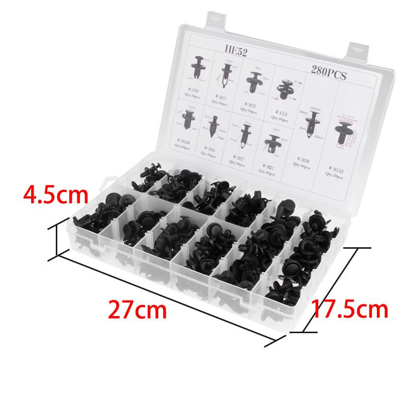 280-Piece Car Door Bumper Clips for Toyota, Honda, Lexus, Land Rover, BMW.
