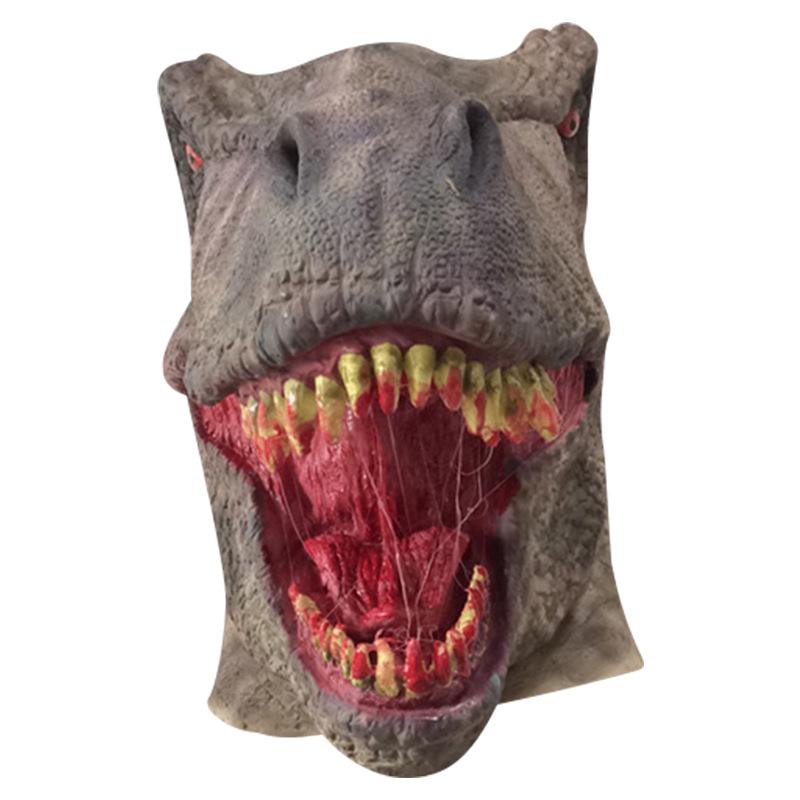 

Jurassic World3Dinosaur mask Tyrannosaurus Rex Latex Headgear Halloween Animal Mask Photography Prop Dinosaur1