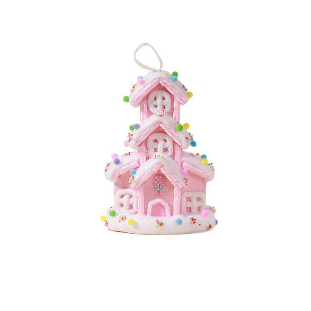 Multicolor Christmas Decorations Foam Ice Cream Christmas Tree Embellishment Festival Cartoon Candy House Hanging Pendants