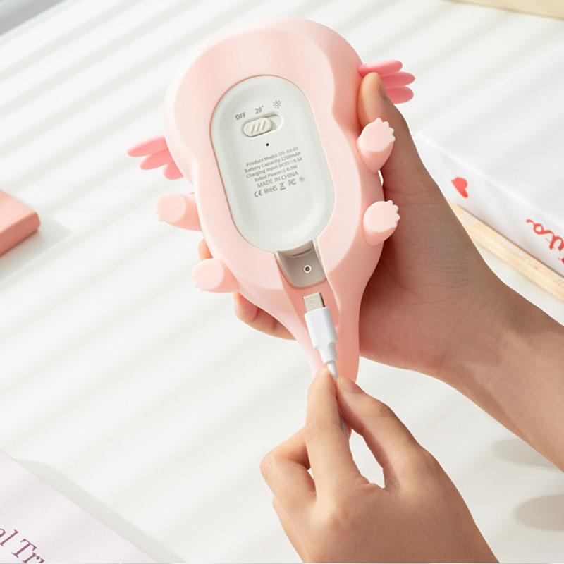 Cute Axolotl Triceratops Night Light Dimmable Nursery Nightlight Kawaii Lamp Soft Silicone Rechargeable For Kid Room Decor Gift