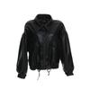 Spring and Autumn new style leather jacket women's short loose Hong Kong style motorcycle leather jacket washed pu leather top winter