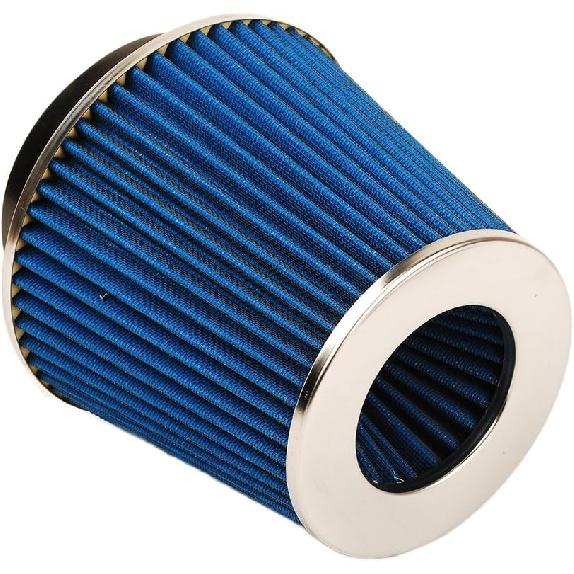HIFROM High Flow Round Tapered Universal Clamp-On Air Filter 8136 for Vehicle,Washable Filter