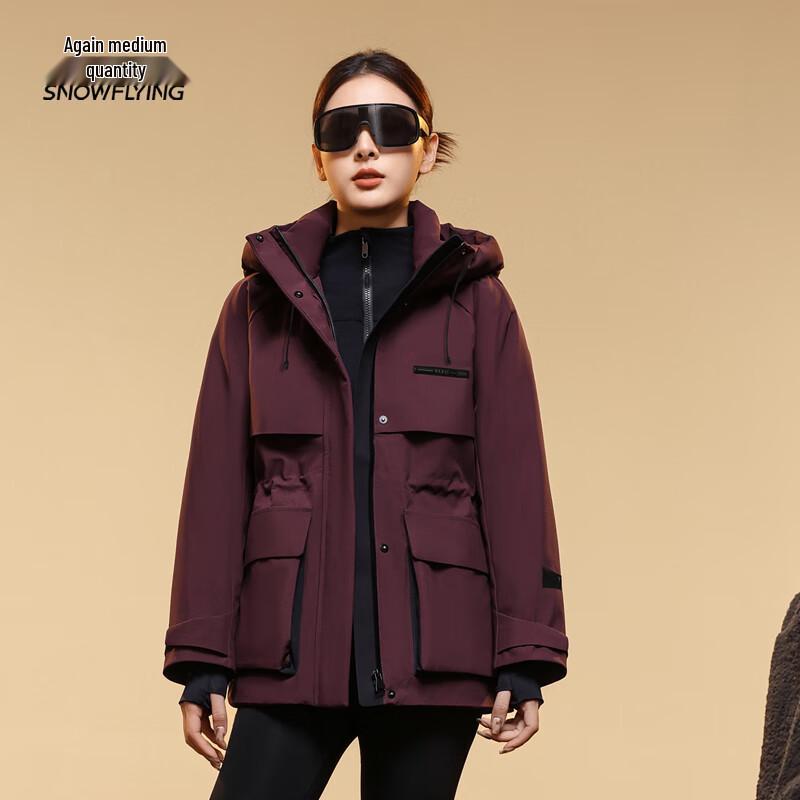 

Женский пуховик XueZhongFei с капюшоном для зимы XL