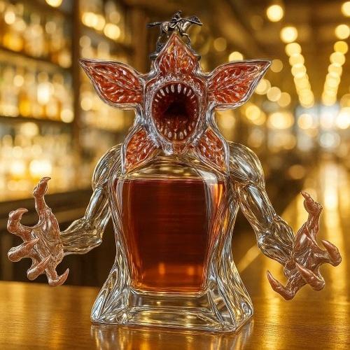 Monster Whiskey Glass Bottle Season 1 10Th Anniversary Commemorative Bottle Creative Demon King Cocktail Red Wine Storage Bottle