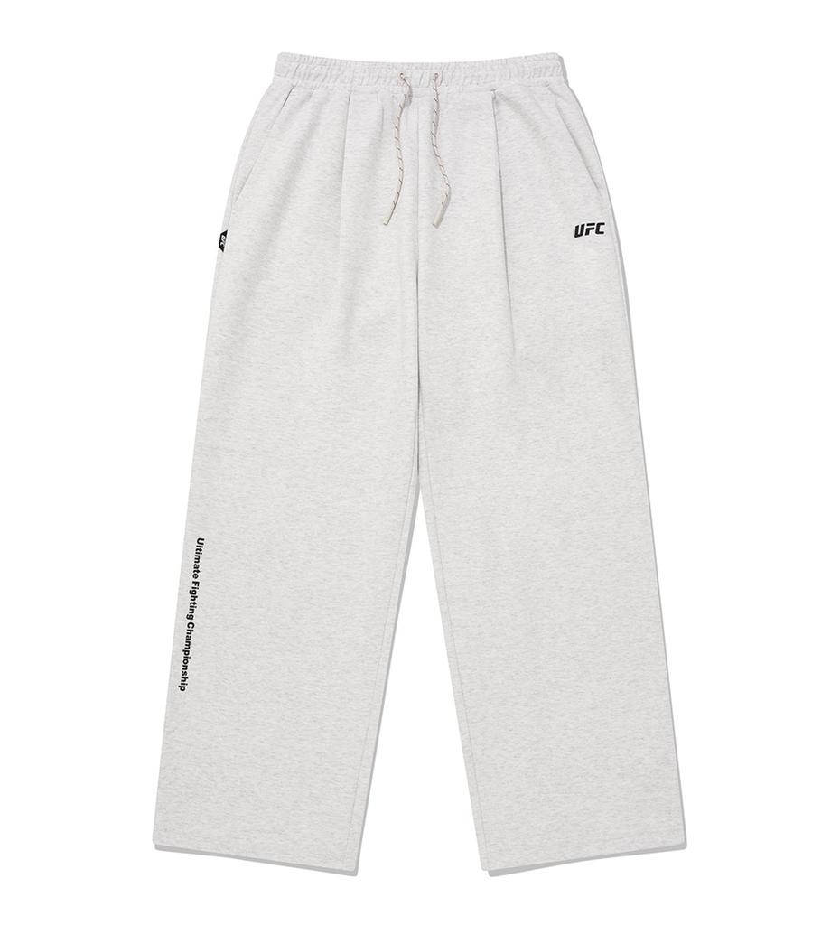 UFC SPORT Ufc Essential+ Wide Fit Pintuck Sweatpants White Grey U4Lpu1309M1