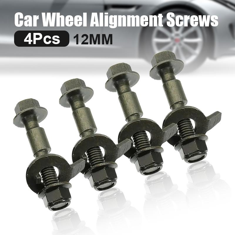 4/8Pcs 12mm Wheel Alignment Camber Bolt 72mm Metal Eccentric Screw Car Adjustment Repair Tool 10.9 Level Four Wheel Positioning
