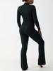 Cross-border Cotton-Modal Nude Yoga Suit: High-Waist Long Sleeve Fitness & Casual Sportswear Set