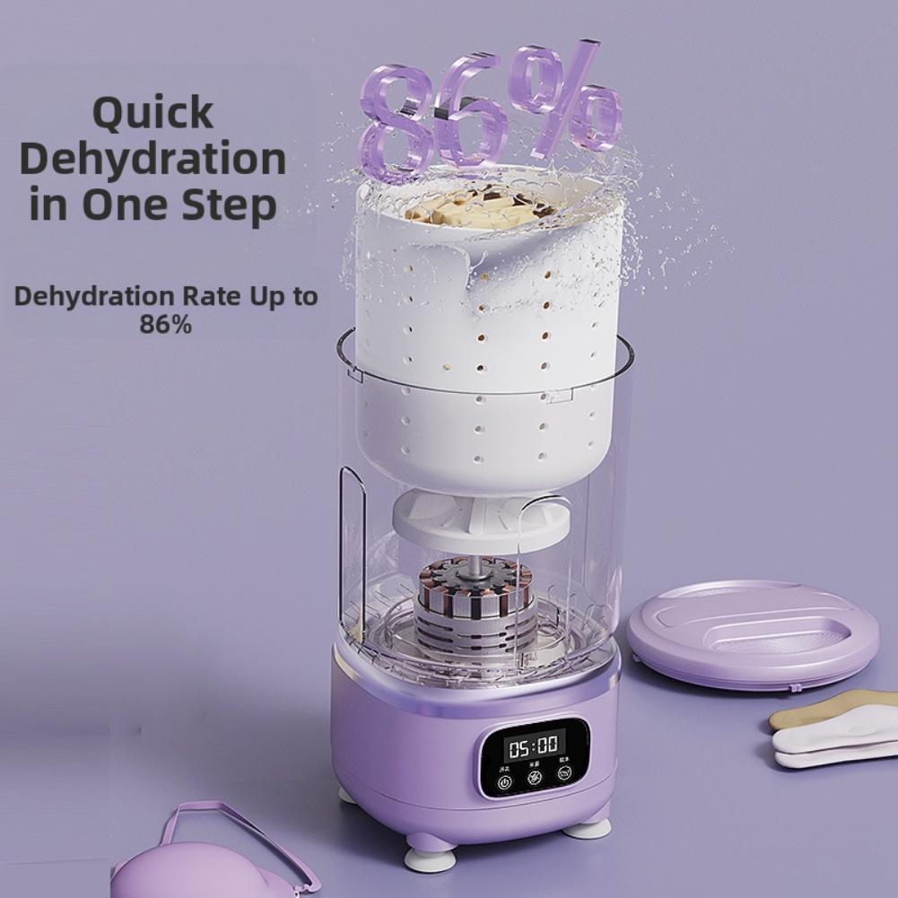 Portable Wireless Mini Washing Machine with 3000mAh Battery and Automatic Cleaning for Delicate and Baby Clothes