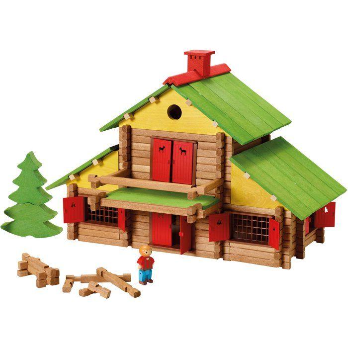 JEUJURA - Construction en bois - Mon chalet en bois - Maxi coffret - 330 pieces - Des 5 ans